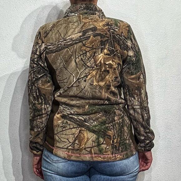 Game Winner Green Camo Full Zip Sweater Sz M - Picture 11 of 13